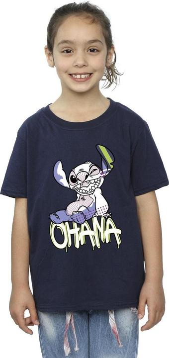 Image du produit Disney - T-shirt LILO AND STITCH OHANA GRAFFITI - Fille (116)