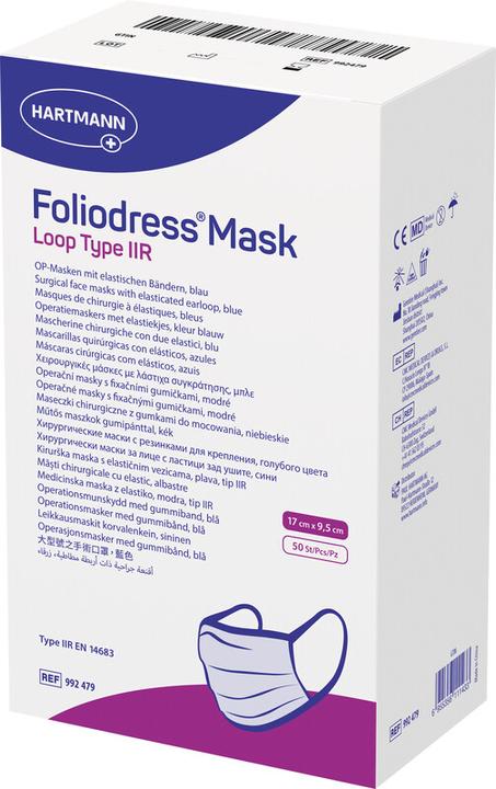 Immagine prodotto Foliodress Maschera ad anello tipo IIR 50 pz. (Tipo II, 50 x)