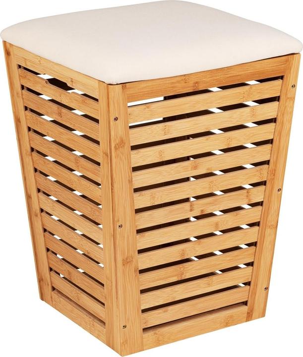 Actual product image Wenko Laundry Chest with Seat Cushion (55 l)