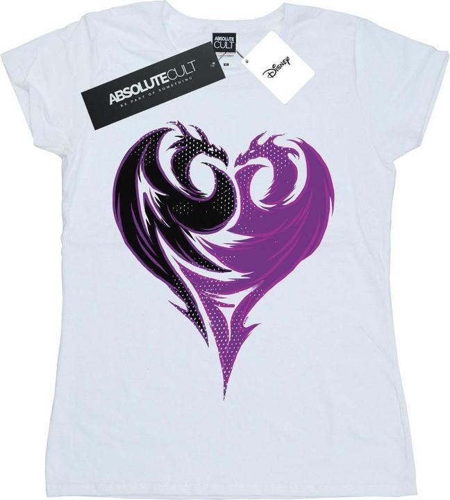 Actual product image Disney Womens/Ladies The Descendants Dragon Heart Cotton T-Shirt (XL)