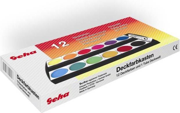 Produktbild Geha Deckfarbkasten F250/12 (Mehrfarbig)