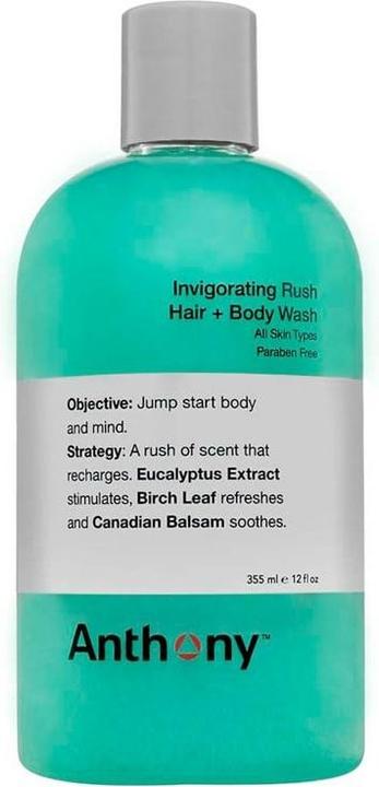 Anthony Invigoration Rush Hair + Body Shampoo 355 ml (355 ml, Flüssiges Shampoo)