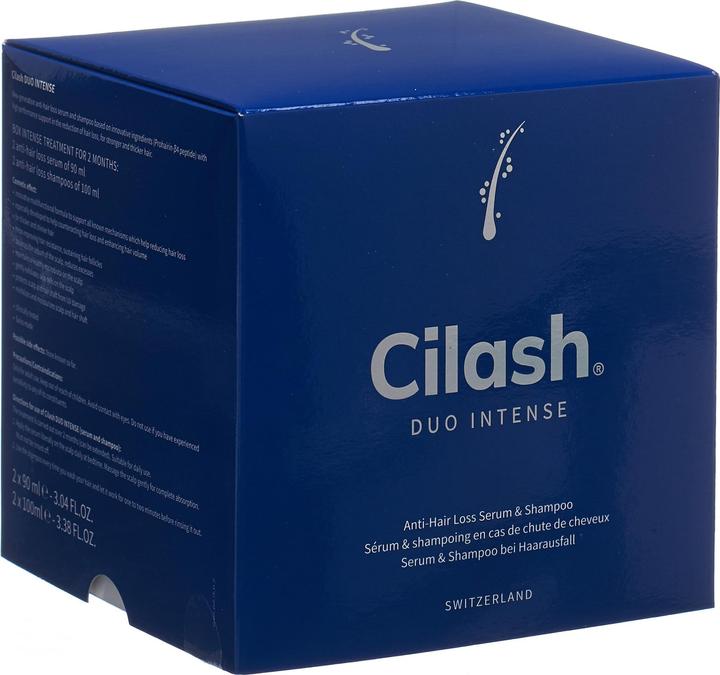 Actual product image Cilash INTENSE Hair Growth Serum & Shampoo DUO (1000 ml, Liquid shampoo)