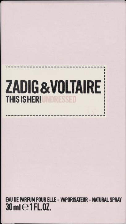 Actual product image Zadig & Voltaire Undressed Eau de Parfum (Eau de parfum, 30 ml)