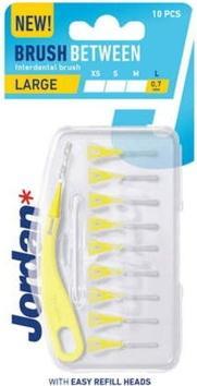 Produktbild Jordan* Brush Between Interdental Brushes L Interchangeable Tips 10Pcs. (10 x, 148 mm)