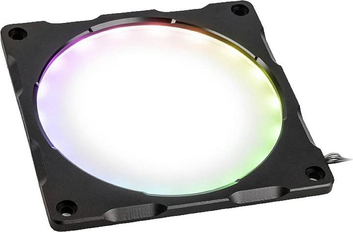 Actual product image Phanteks Halos Lux Digital 120mm Frame Digital RGB alu / black (Multicoloured)