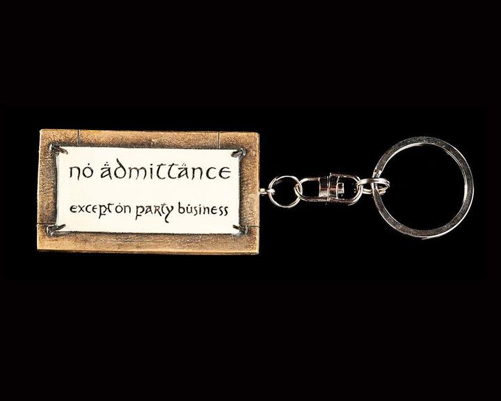 Actual product image Weta Workshop Le Seigneur des Anneaux porte-clés No Admittance 6 cm