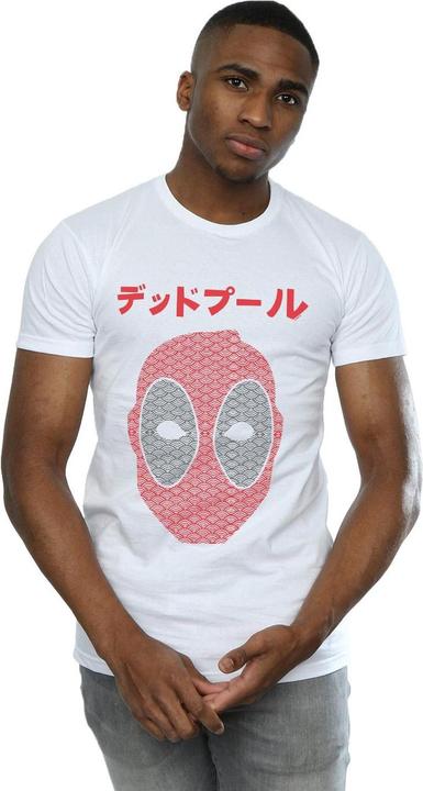 Immagine prodotto Deadpool Japanese Seigaiha Head Maglietta Uomo (M)