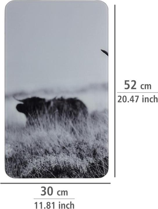 Image du produit Wenko Plaques de cuisson Highland Cattle noir 2 pcs.