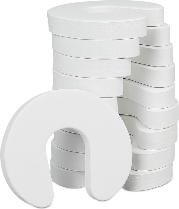 Relaxdays Bouchon de porte en mousse, lot de 10 (10 pièce(s), 9 x 10.5 x 2 cm)