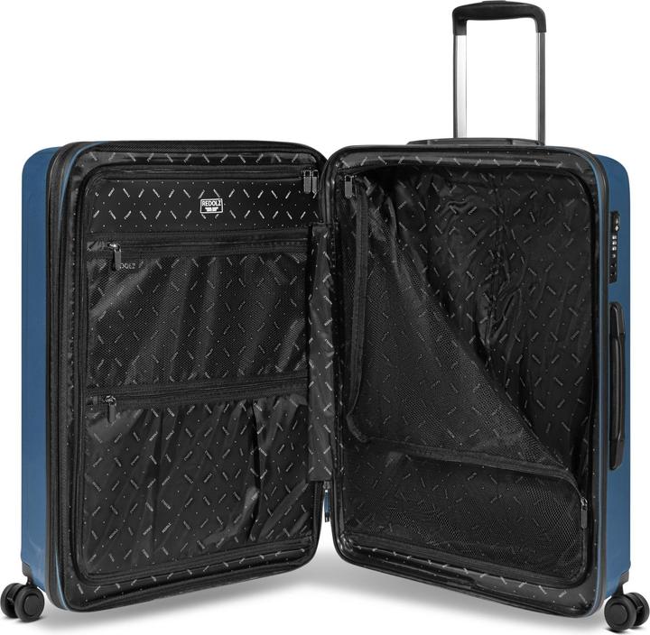 Produktbild Redolz Essentials 14 4 Rollen Kofferset 3-teilig mit Dehnfalte (249 l, XL (ab 115l))