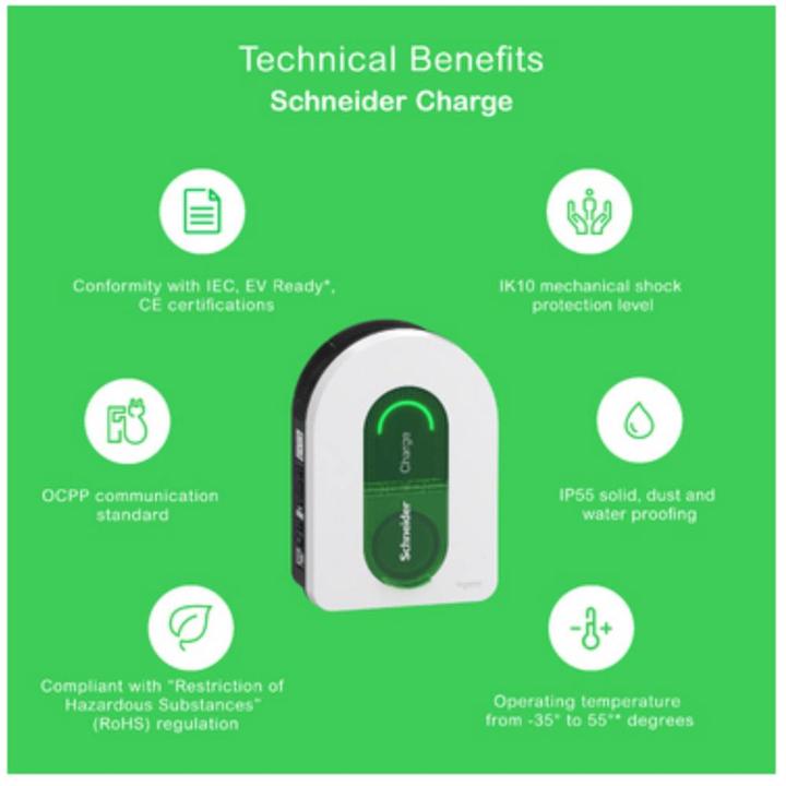 Produktbild Schneider Electric Wallbox (Typ 2, 22 kW, 32 A, Typ 2)