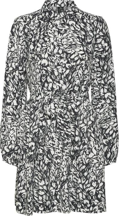 Vero Moda Normal geschnitten Hemdkragen Nicht verstellbare Bündchen Weite Ärmel Kurzes Kleid Kleid