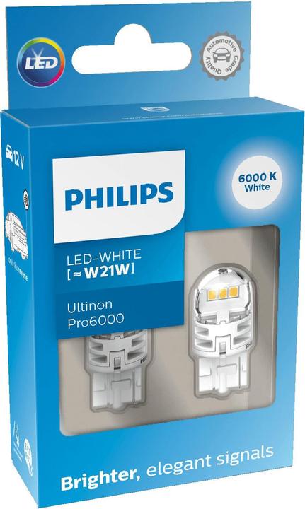 Actual product image Philips Ultinon Pro6000 SI 11065CU60X2 Car signalling bulb (W21W)