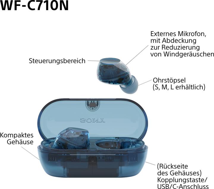 Image du produit Sony WF-C710N (NC, 8.50 h, Sans fil)