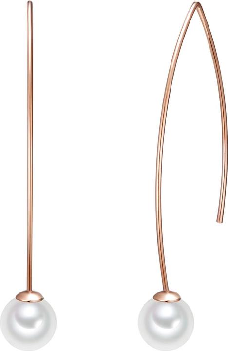 Lulu & Jane Damen Messing Muschelkernperle roségold - 29409 (Messing)