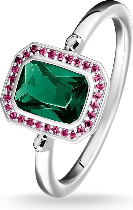 Image du produit Thomas Sabo Bagues Pierres Rouge & Vert argent Rouge & Vert (54, Argent 925)