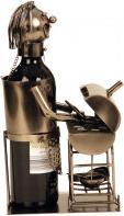 Actual product image IKO Metal barbecue bottle holder (Wine bottle holder)