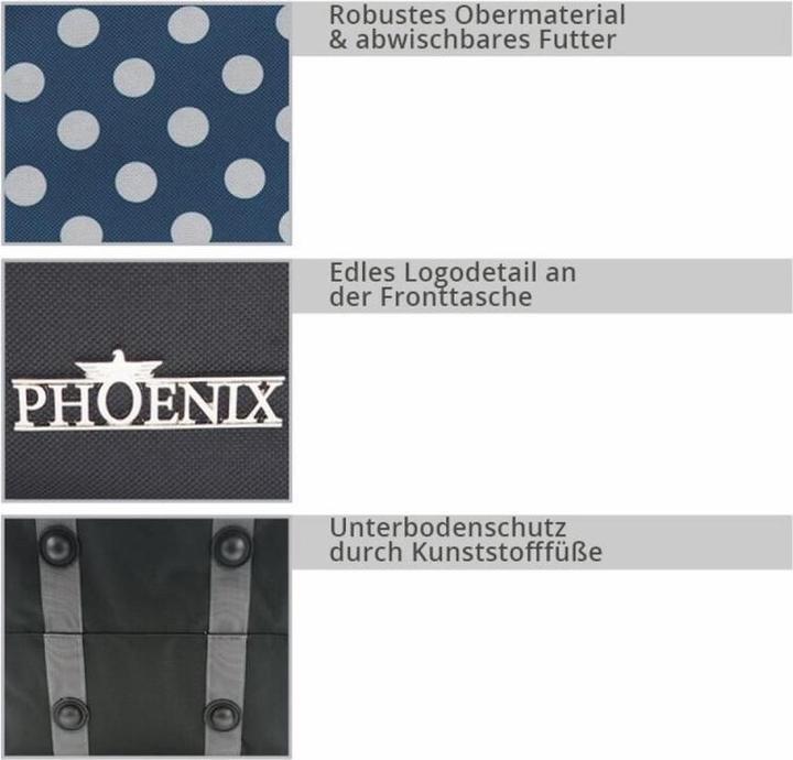 Produktbild Phönix Nähmaschinentasche schwarz