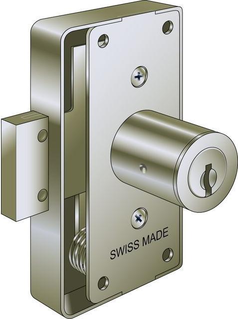 Actual product image Dormakaba KABA 8 Locker lock 2422 without forend