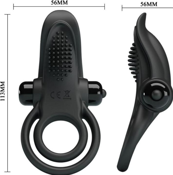 Immagine prodotto Pretty Love Anello per pene vibrante nero (8 cm)