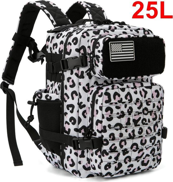 Image du produit Only-Bags.Store Sac à dos tactique Outdoor Survival Bug Out Bag petit sac à dos scolaire Hking avec porte-boisson (25 l)