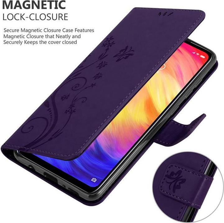 Productafbeelding Cadorabo Bloemen Boekomslag (Xiaomi Redmi Note 7)
