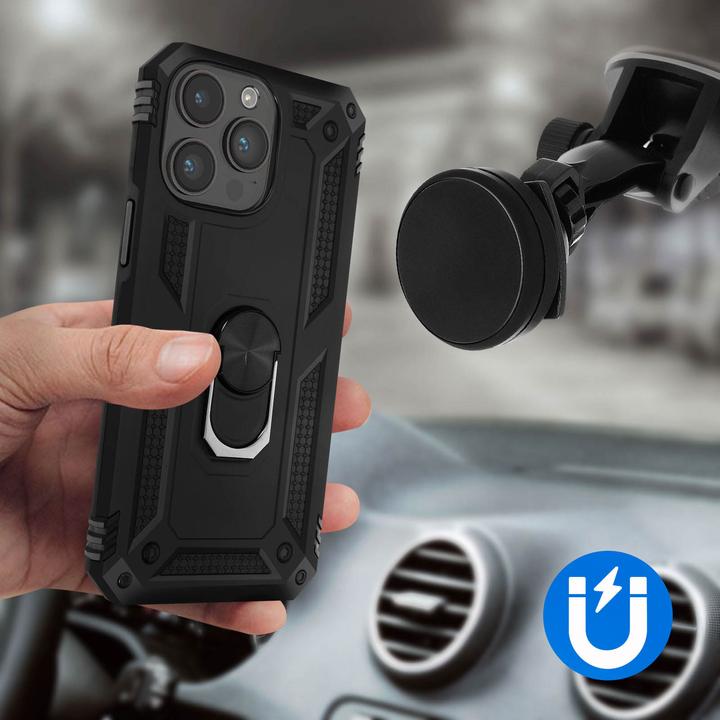 Immagine prodotto Avizar Custodia antiurto per cellulare con serie di anelli (Apple iPhone 15 Pro Max)