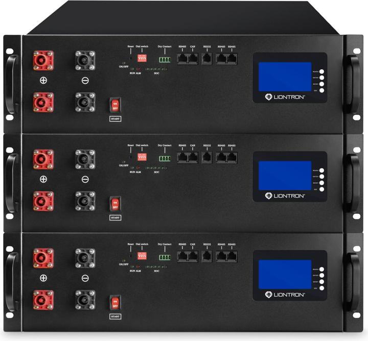 Actual product image Liontron LiFePO4 storage LX48-100 - 48V 100Ah - 5.12 kWh with BMS - 110A continuous draw possible!
