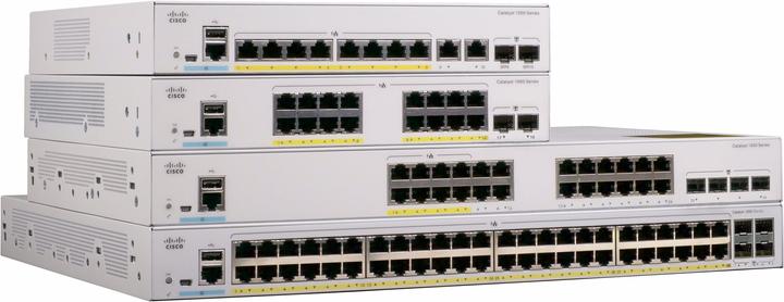 Produktbild Cisco 24 Port Rail PoE+ Switch C1000-24FP-4G-L (24 Ports)
