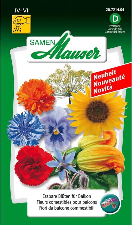 Samen Mauser Essbare Blüten für Balkon (Pflanzensamen)