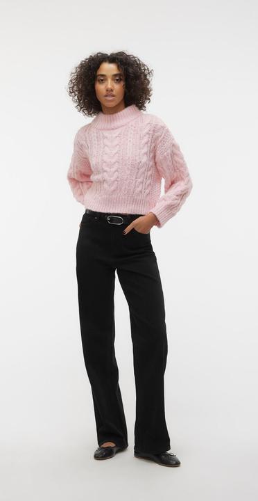 Actual product image Vero Moda VMDREAM LS HIGHNCK CROP PULLOVER GA EXC Knitted jumper (XL)