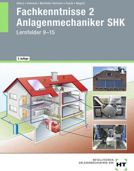 Produktbild Fachkenntnisse 2 Anlagenmechaniker SHK (Deutsch, Joachim Albers, Rainer Dommel, Henry Montaldo-Ventsam, Peter Pusch, Josef Wagner, 2019)