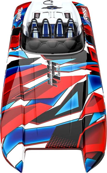 Actual product image Traxxas DCB M41 40 Inch Catamaran Brushless Red/Blue