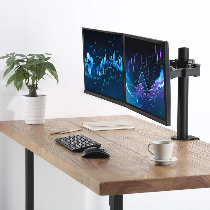 Image du produit Support de bureau pour écran, 2 écrans jusqu'à 32ö et 12 kg (Tables, 32")