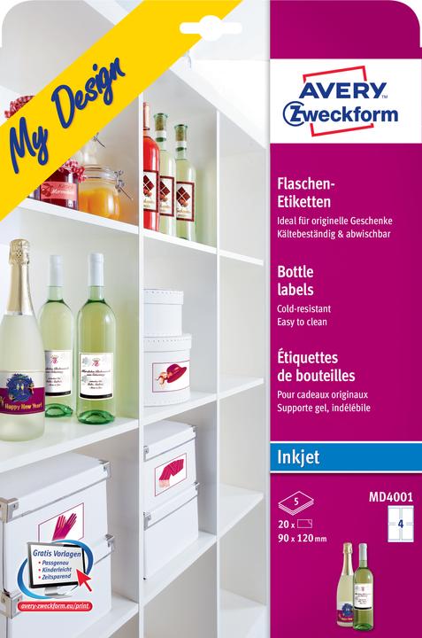 Avery Flaschen-Etiketten