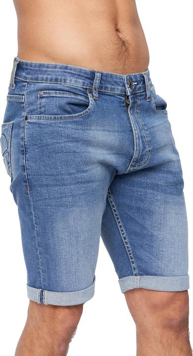 Actual product image Crosshatch Mens Tonwin Denim Embossed Shorts (34)