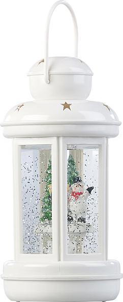 Immagine prodotto Infactory Lanterna LED con turbinio di neve e pupazzo di neve decorativo (1 x)