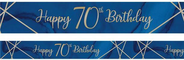 Produktbild Creative Party Geburtstagsbanner "70 Jahre" Marineblau und Gold