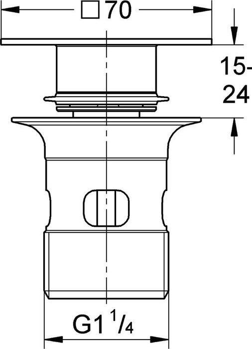 Image du produit Grohe Bouchon de vidange incl. calice chr