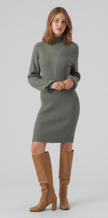 Produktbild Vero Moda VMRAINA LS HIGHNECK ABOVE KNEE DRESS GA Strickkleid (XS)