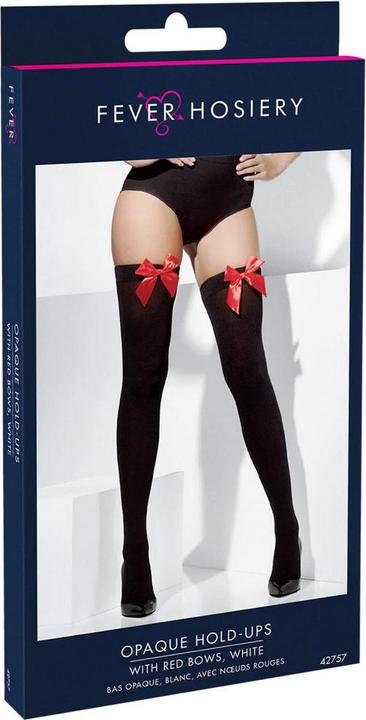 Actual product image Fever Womens/Ladies Bow Opaque Hold Up Stockings