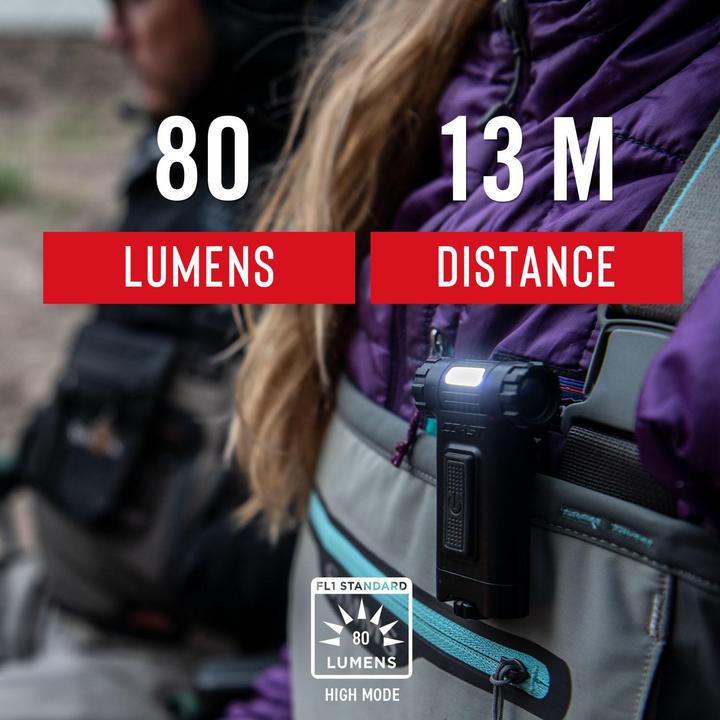 Produktbild Coast HX4 Clip-On-Licht + rotes Licht in Blisterverpackung (80 lm)