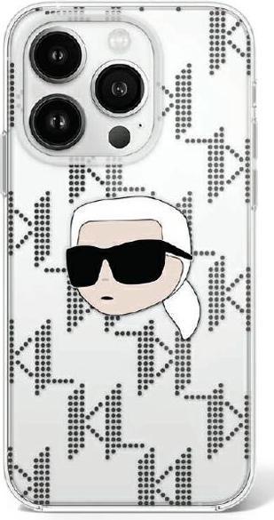 Productafbeelding Karl Lagerfeld KLHCP16LHKLPKHT iPhone 16 Pro 6,3" przezroczysty/transparante hardcase IML Karl Head E (Apple iPhone 16 Pro)