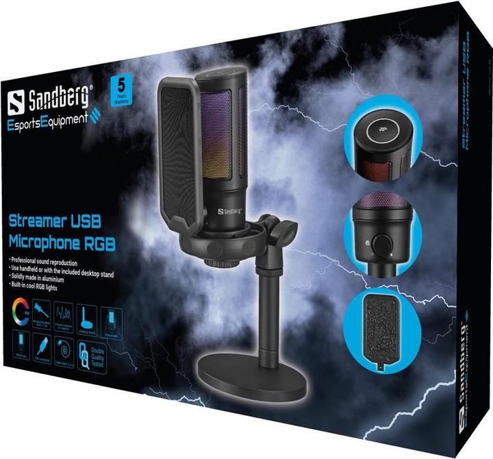 Produktbild Sandberg Streamer USB Microphone RGB