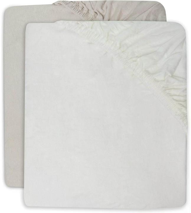 Produktbild Jollein Fix-Leintuch 2er Set Ivory/Nougat 60 x 120 cm (60 x 120 cm)