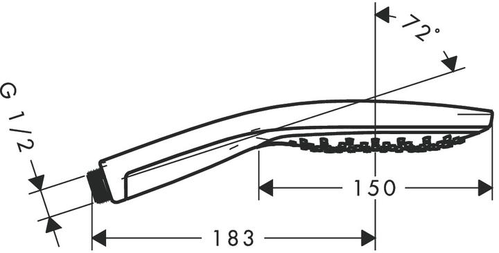 Produktbild hansgrohe Raindance Select S 150 (3 Strahlarten, 16.40 l/min)