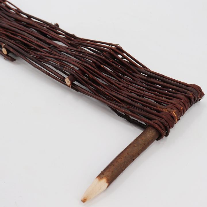 Actual product image Aquagart 4 Beeteinfassungen aus Weide 10x50cm I Beetbegrenzung /Weidenzaun zur Beetumrandung Rasenkante (50 cm)