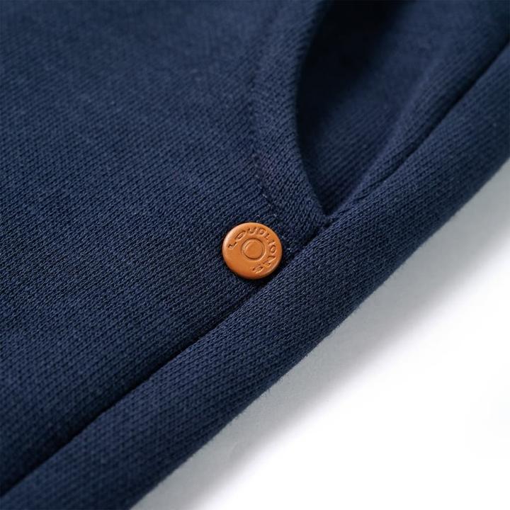 Immagine prodotto VidaXL Pantaloni della tuta da ginnastica per bambini blu navy melange 116,Materiale: 92 (116)