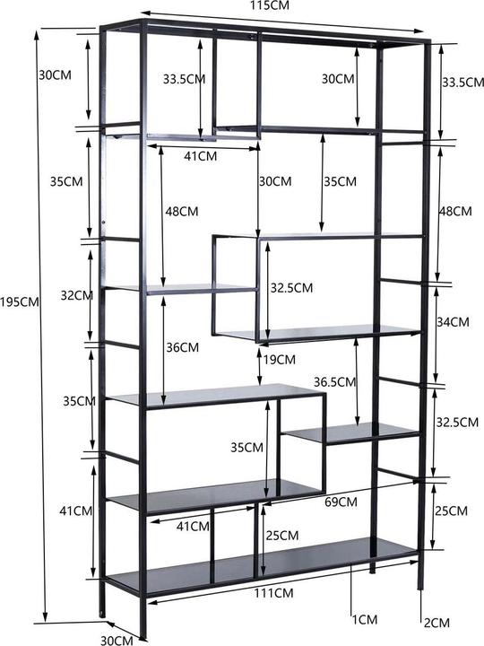 Immagine prodotto Kare Design Scaffale Loft 195cm (115 x 30 x 195 cm)